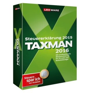 Lexware Taxman 2016 (für Steuerjahr 2015) Vollversion MiniBox