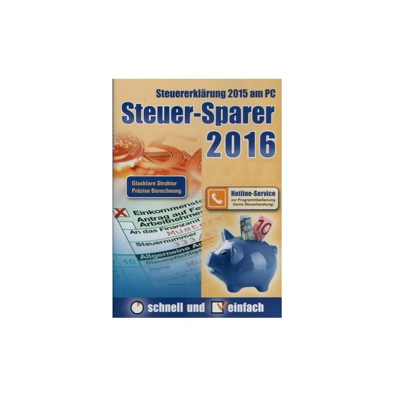 Editionnova SteuerSparer 2016 (für Steuerjahr 2015) Vollversion ESD