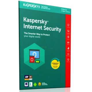 Kaspersky Internet Security 2018 ML 5 Geräte Vollversion EFS PKC 1 Jahr