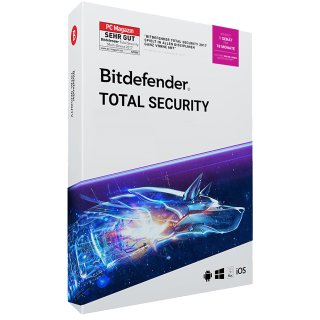 Bitdefender Total Security 2019 WIN MAC Android IOs 1 Gerät Vollversion GreenIT 18 Monate Limited Edition